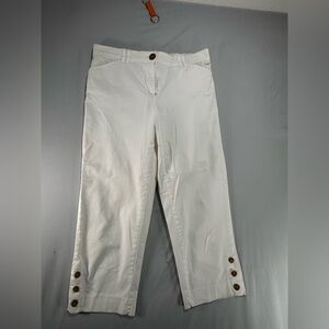 Women’s Counterparts White Capri Pants Size 8 #817